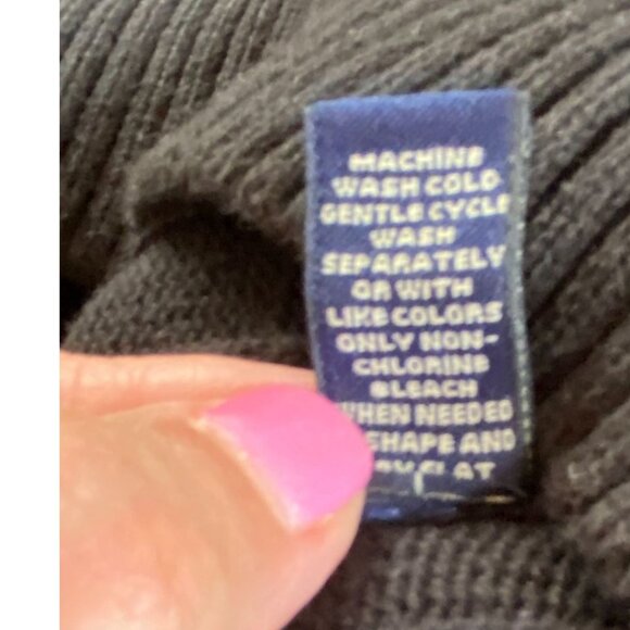 Consensus Men's Black Cable Knit Preppy Dark Academia Crewneck Sweater Size XXL - Picture 5 of 9